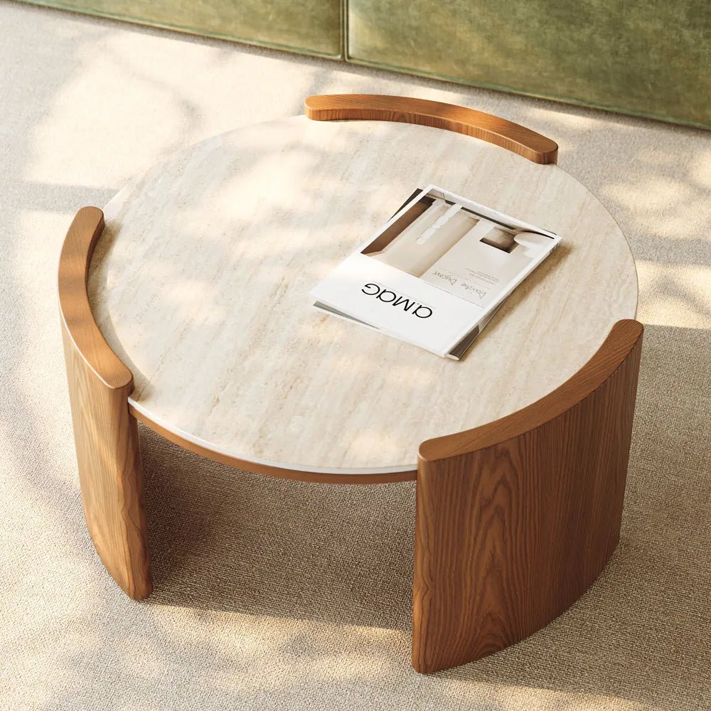 Solara 100 cm Round Matte Coffee Table - Exclusivia