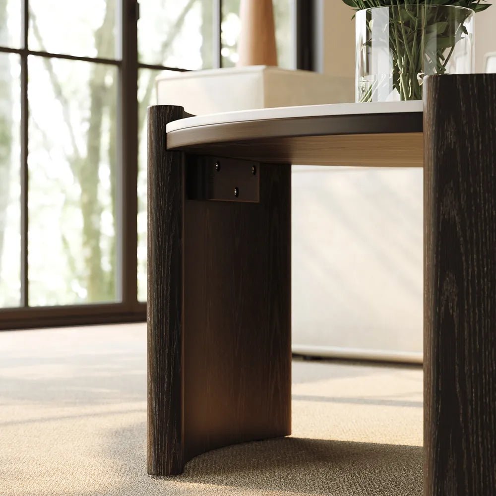 Solara 100 cm Round Matte Coffee Table - Exclusivia