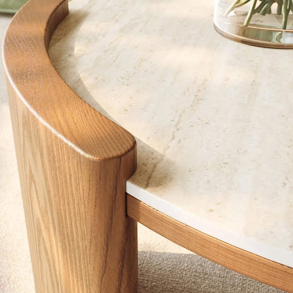 Solara 100 cm Round Matte Coffee Table - Exclusivia