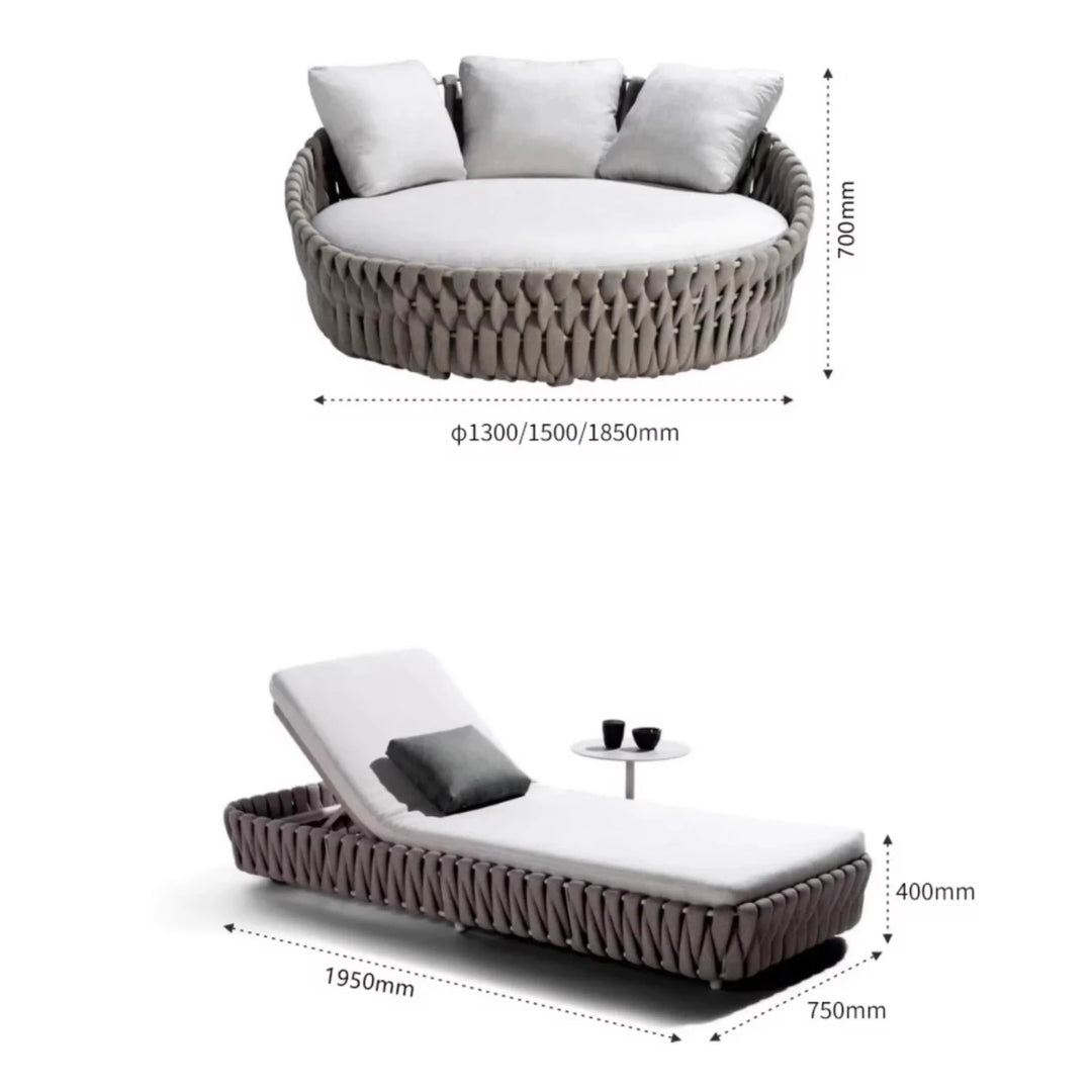 SOLARA Woven Outdoor Daybed - Exclusivia