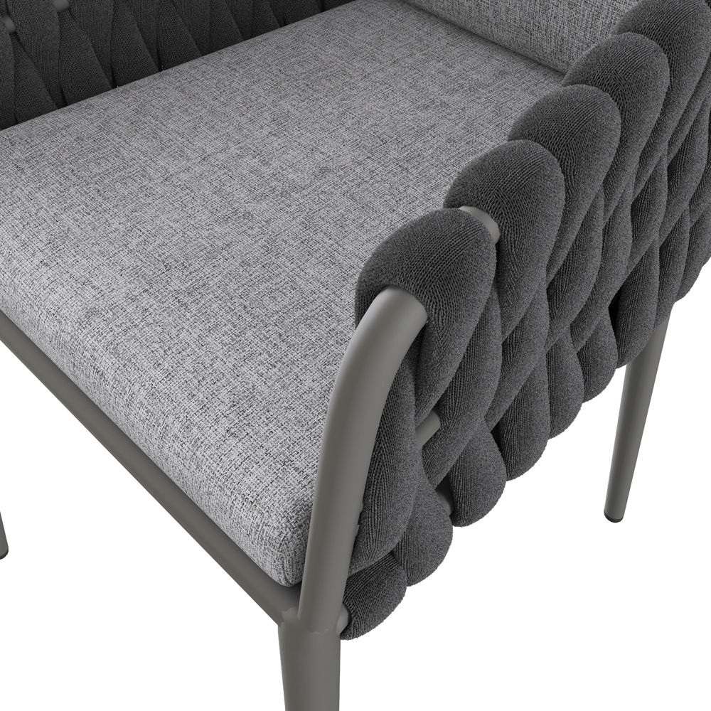 Solaro 60 cm Outdoor Wicker Chair — Set of 2 - Exclusivia