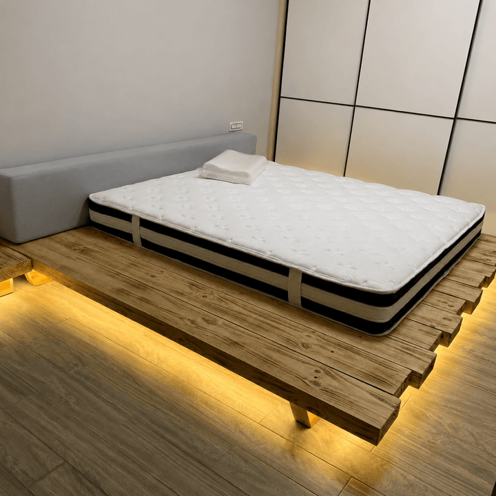 Solen Minimalist Solid Wood Platform Bedframe - Exclusivia