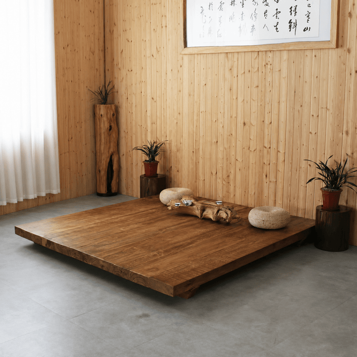Solen Minimalist Solid Wood Platform Bedframe - Exclusivia