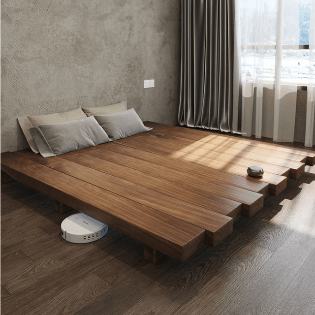 Solen Minimalist Solid Wood Platform Bedframe - Exclusivia
