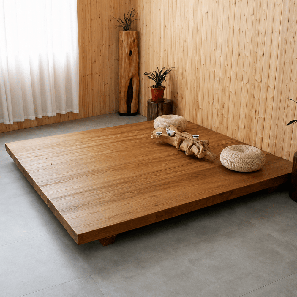 Solen Minimalist Solid Wood Platform Bedframe - Exclusivia