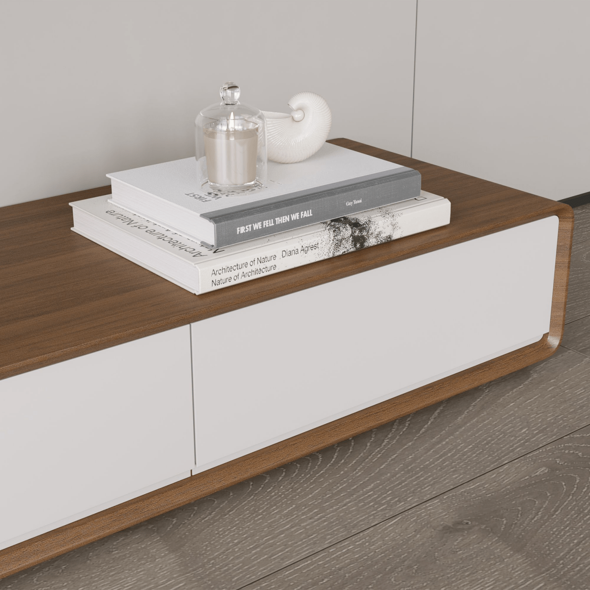 Sollin Modern Wood TV Stand - Exclusivia