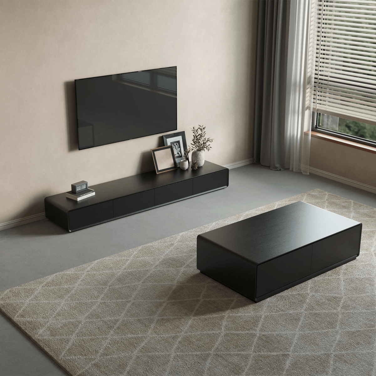 Sollin Modern Wood TV Stand - Exclusivia