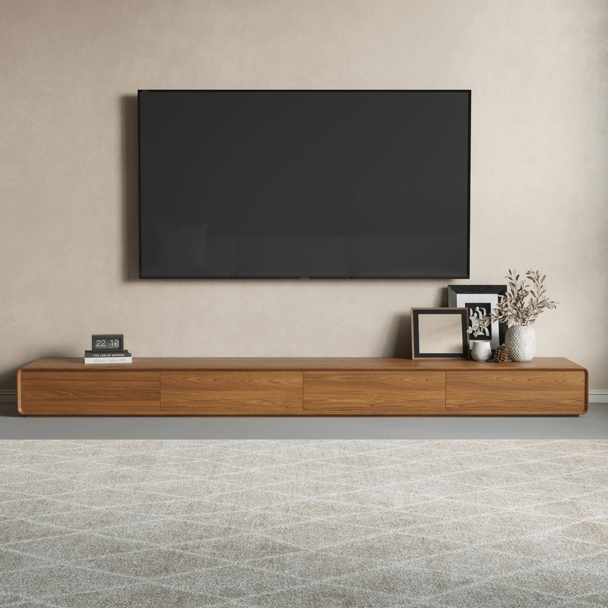 Sollin Modern Wood TV Stand - Exclusivia