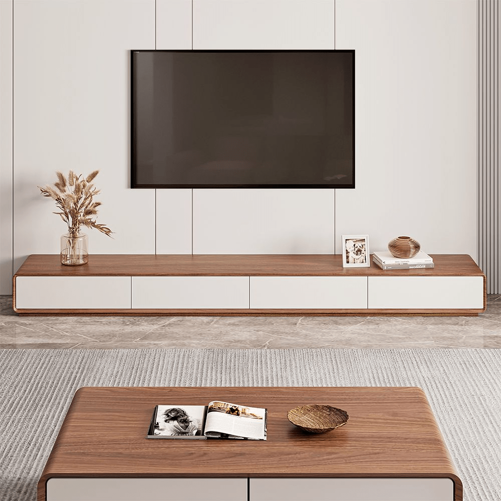 Sollin Modern Wood TV Stand - Exclusivia