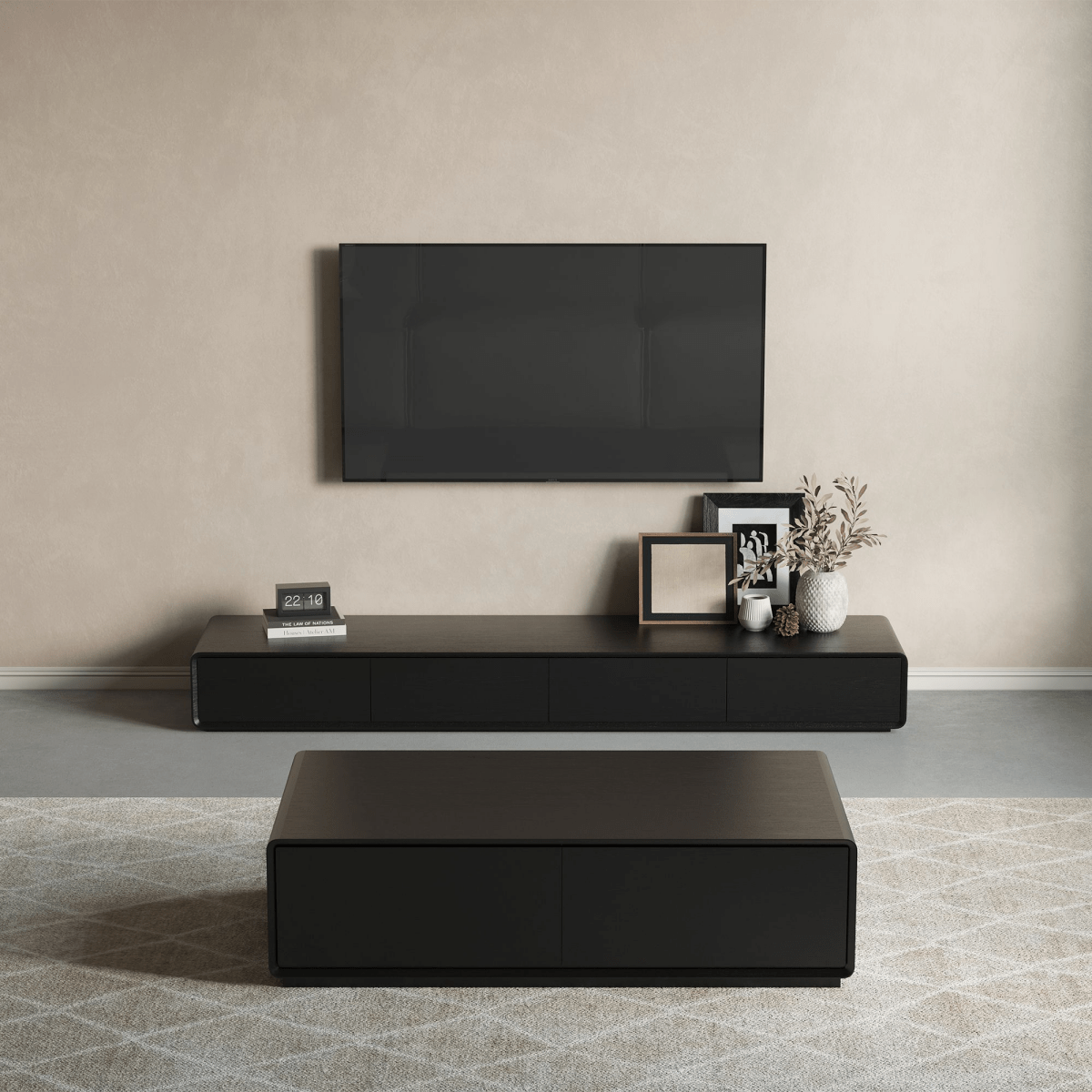 Sollin Modern Wood TV Stand - Exclusivia