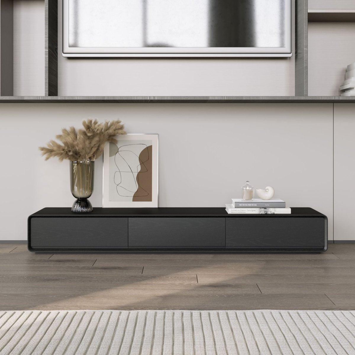 Sollin Modern Wood TV Stand - Exclusivia