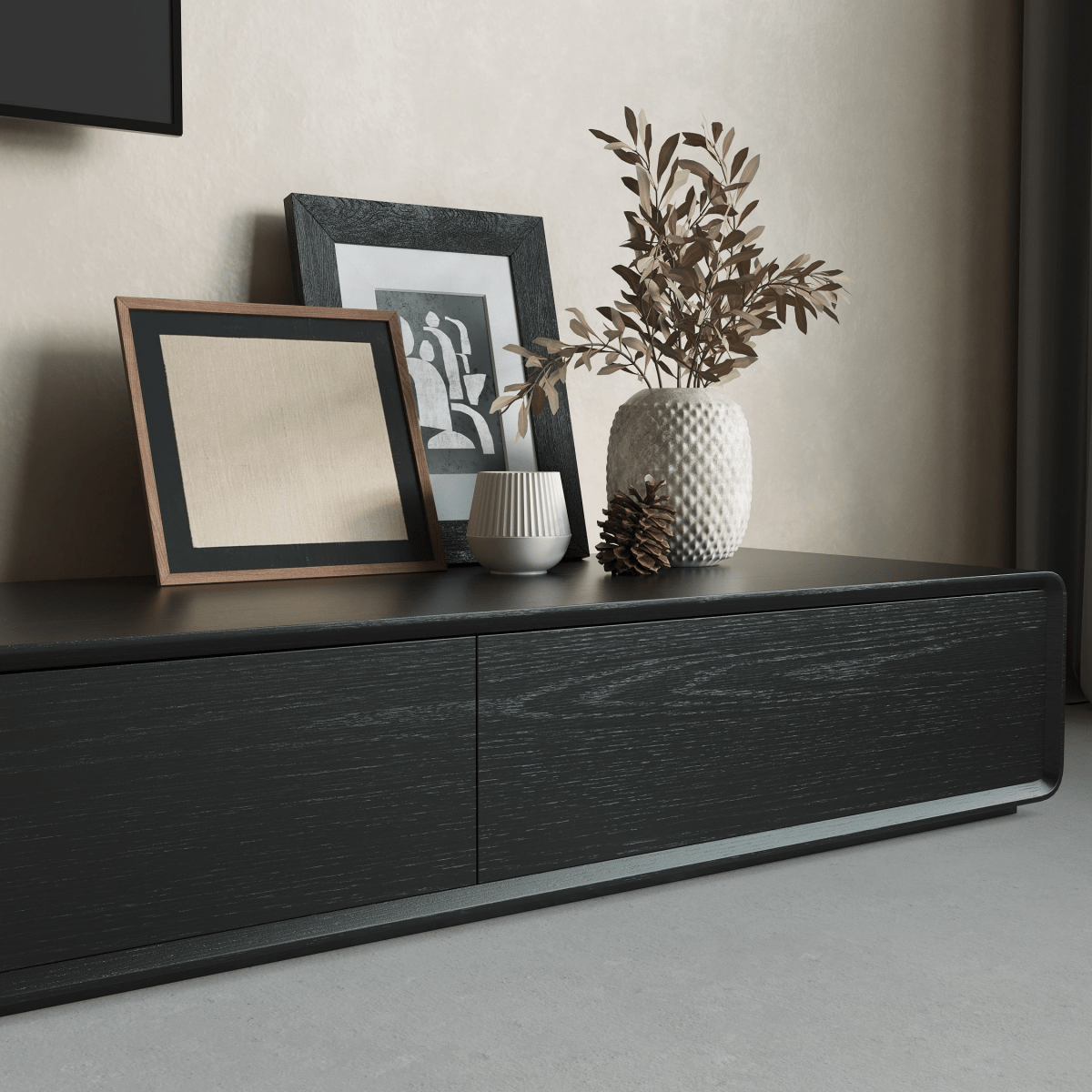 Sollin Modern Wood TV Stand - Exclusivia