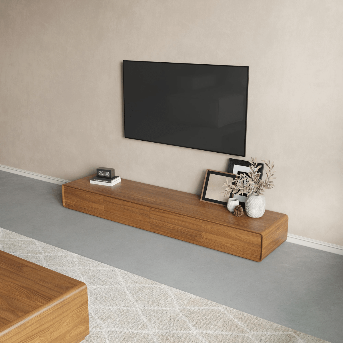 Sollin Modern Wood TV Stand - Exclusivia