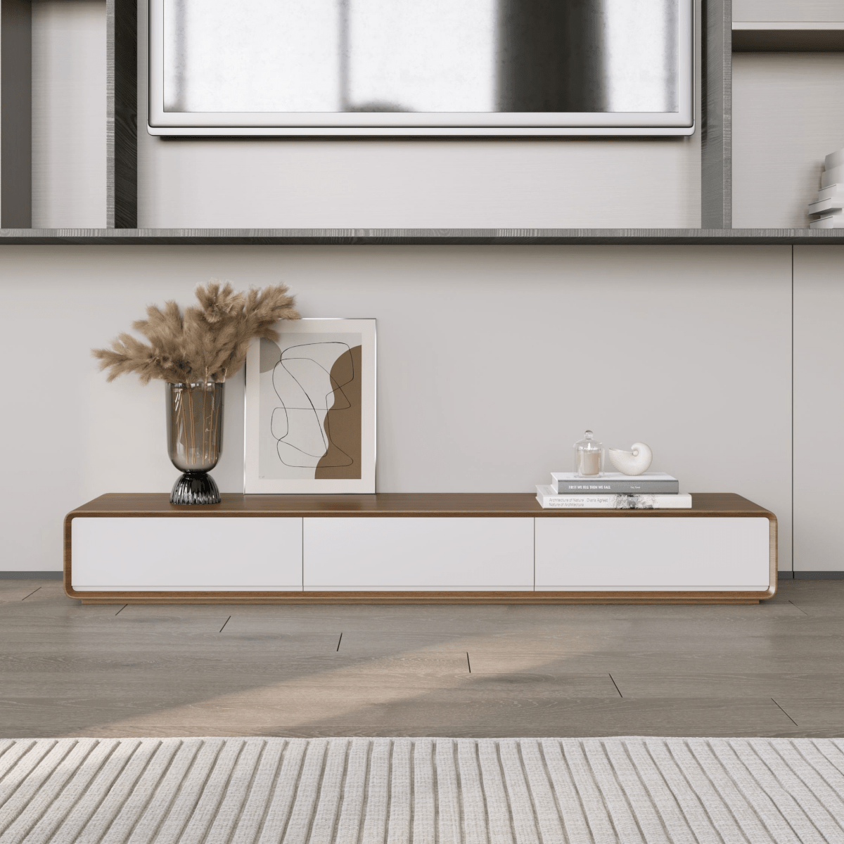 Sollin Modern Wood TV Stand - Exclusivia