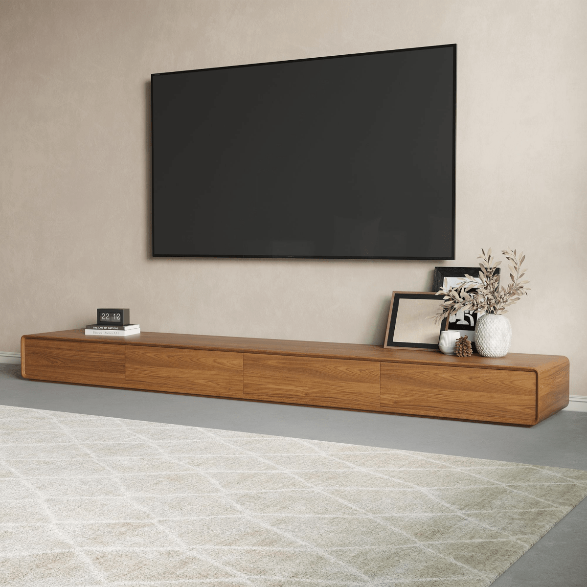 Sollin Modern Wood TV Stand - Exclusivia