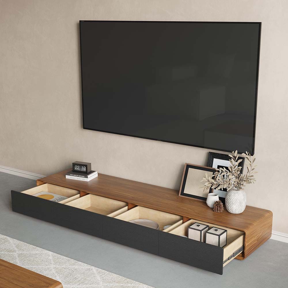 Sollin Modern Wood TV Stand - Exclusivia