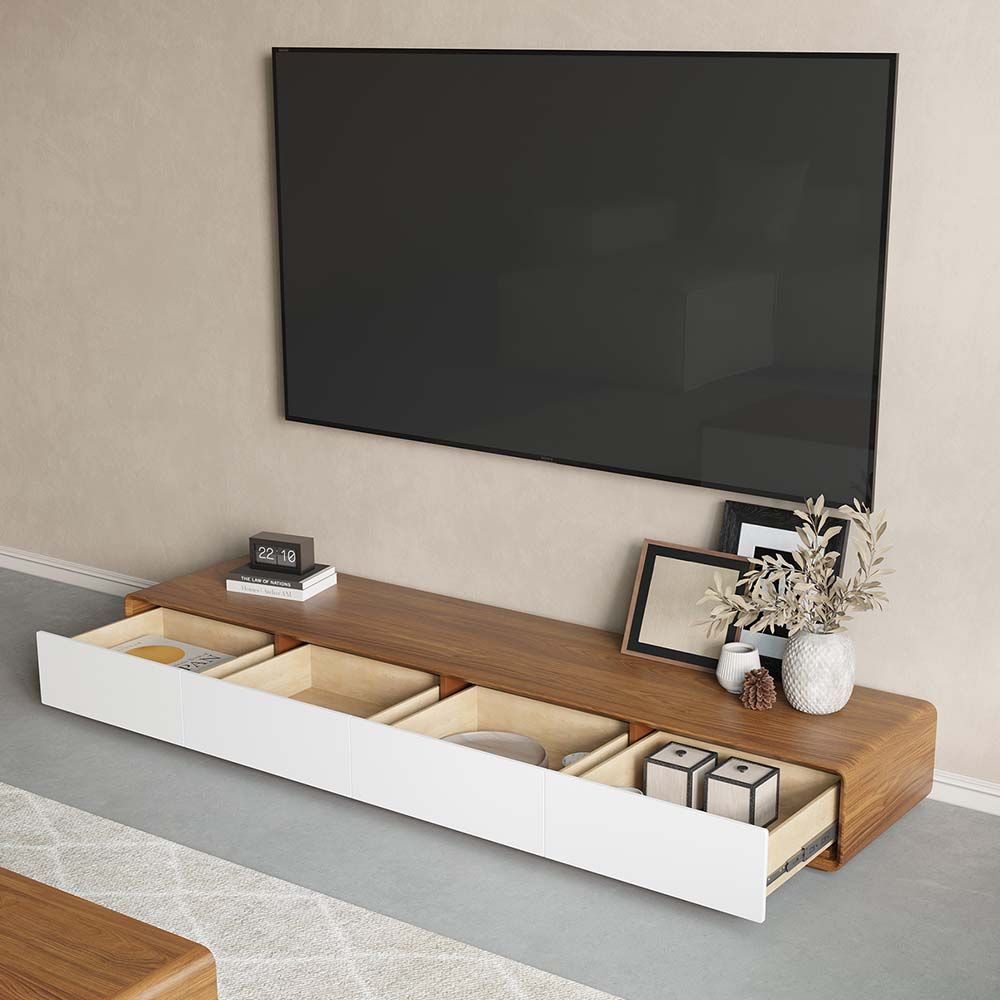 Sollin Modern Wood TV Stand - Exclusivia