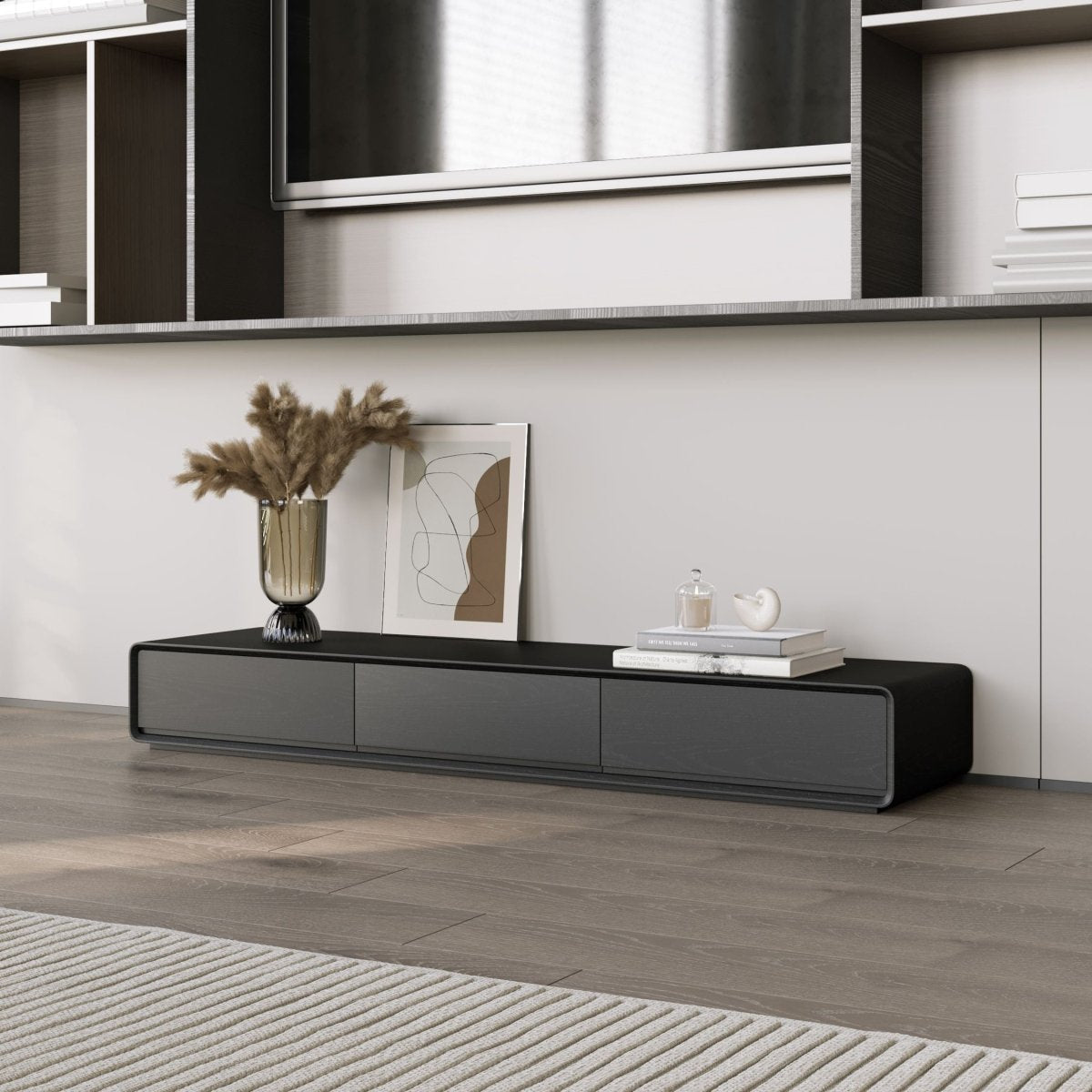 Sollin Modern Wood TV Stand - Exclusivia