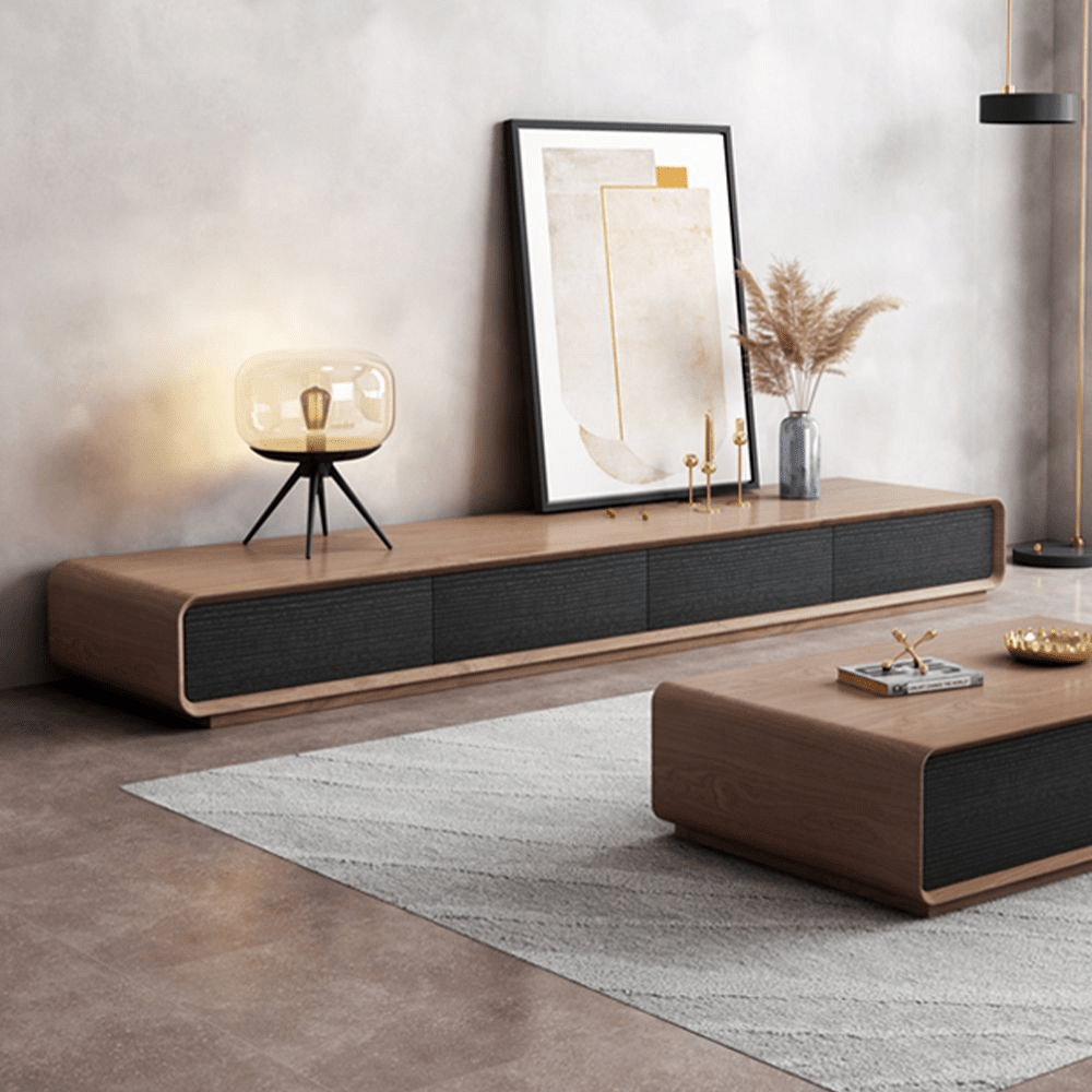 Sollin Modern Wood TV Stand - Exclusivia