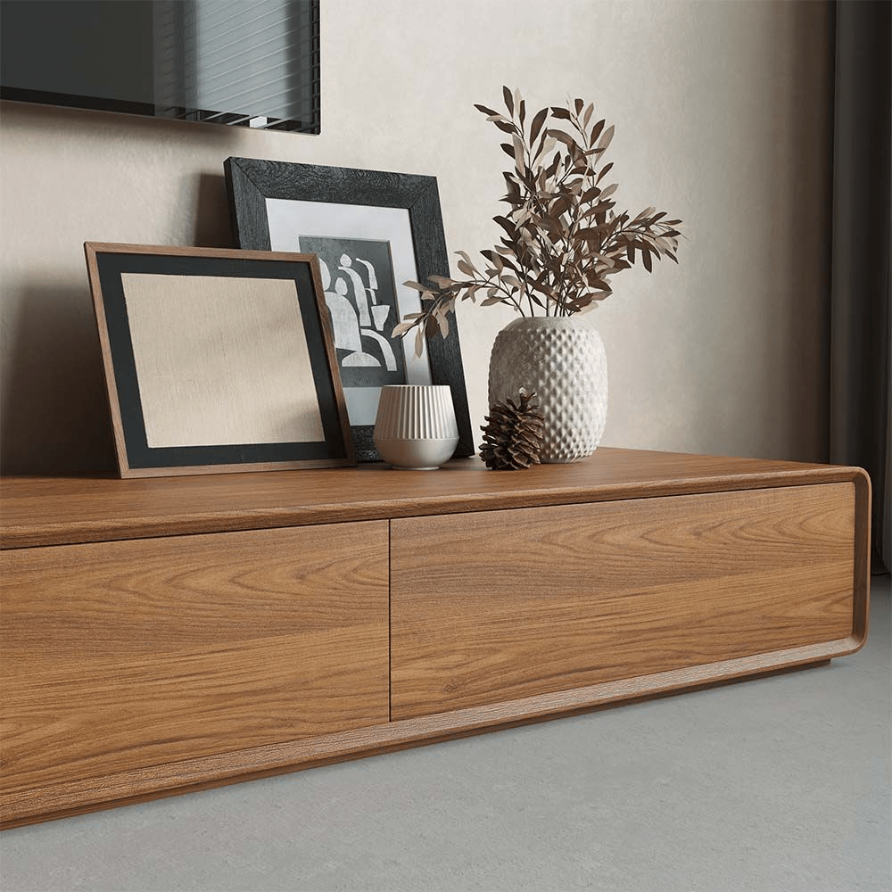 Sollin Modern Wood TV Stand - Exclusivia
