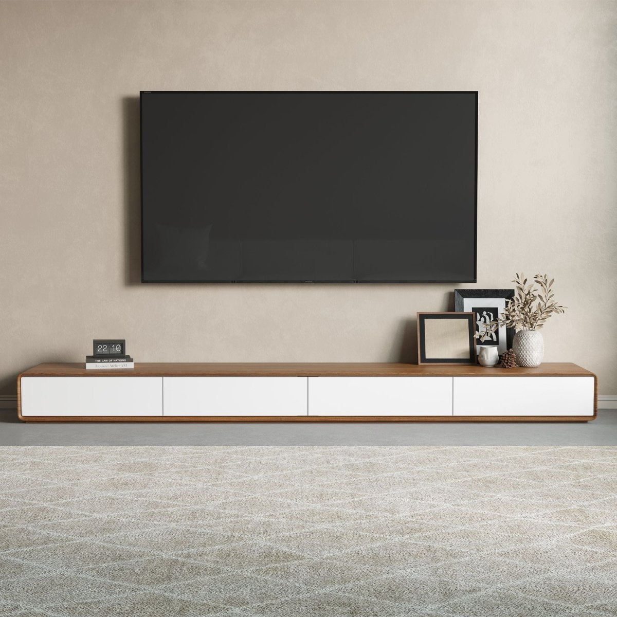 Sollin Modern Wood TV Stand - Exclusivia