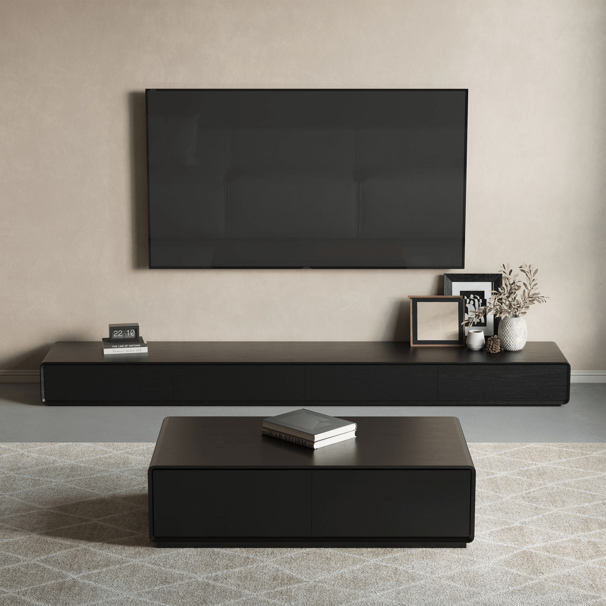 Sollin Modern Wood TV Stand - Exclusivia