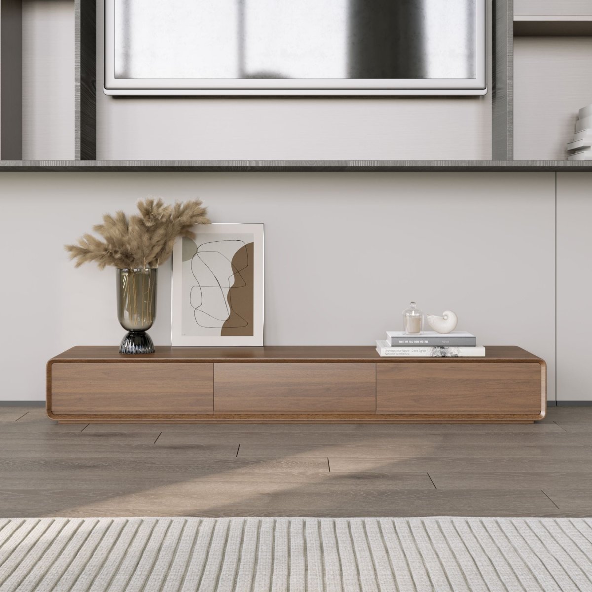 Sollin Modern Wood TV Stand - Exclusivia