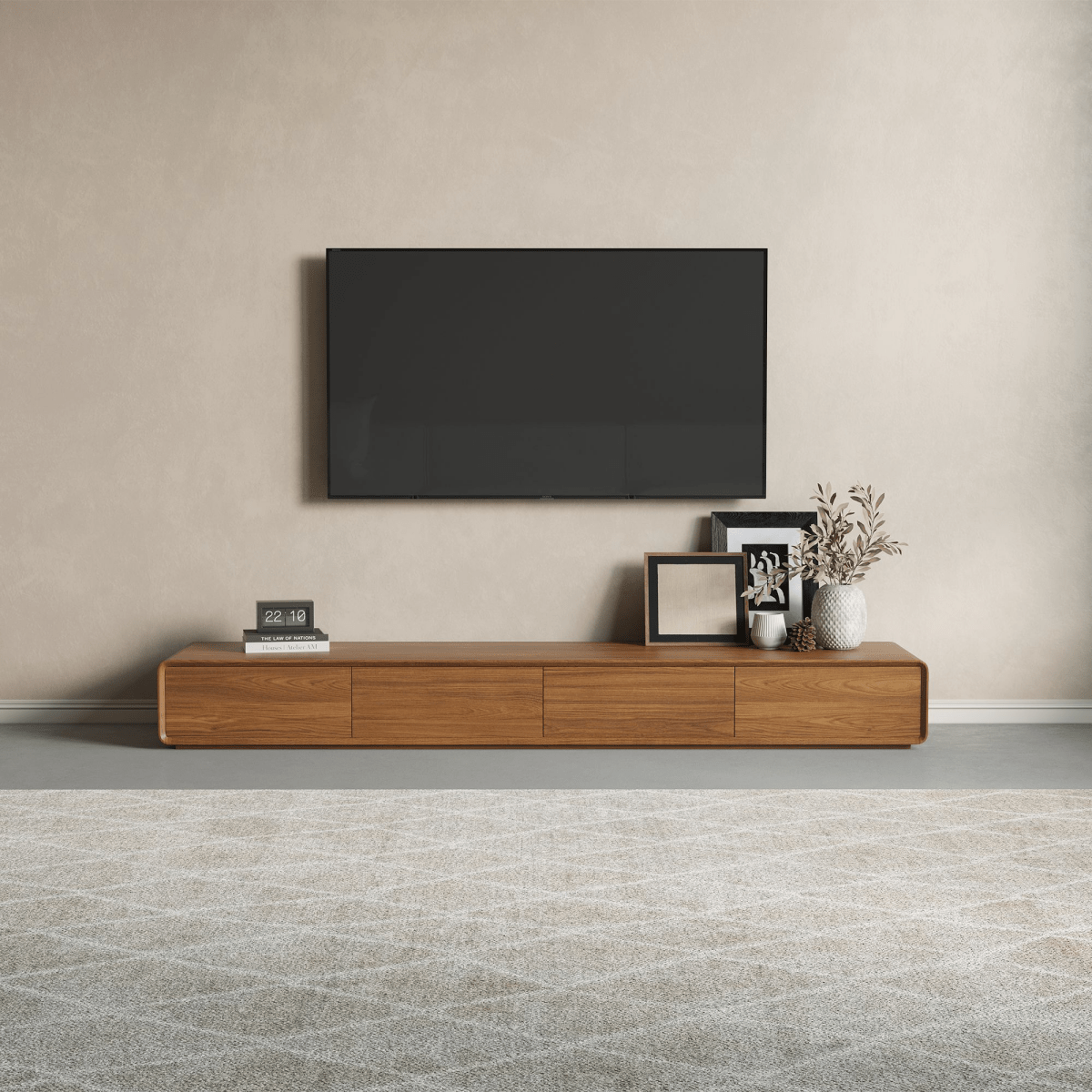 Sollin Modern Wood TV Stand - Exclusivia
