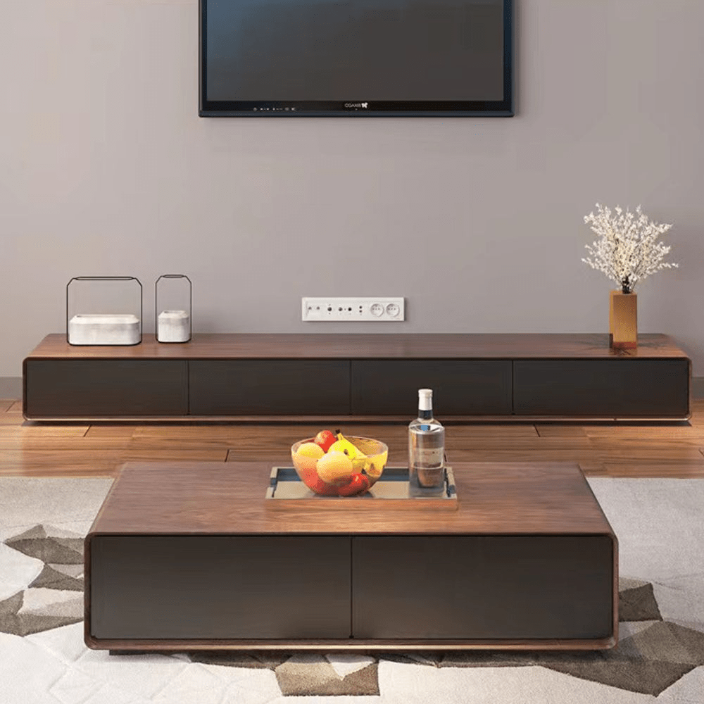 Sollin Modern Wood TV Stand - Exclusivia