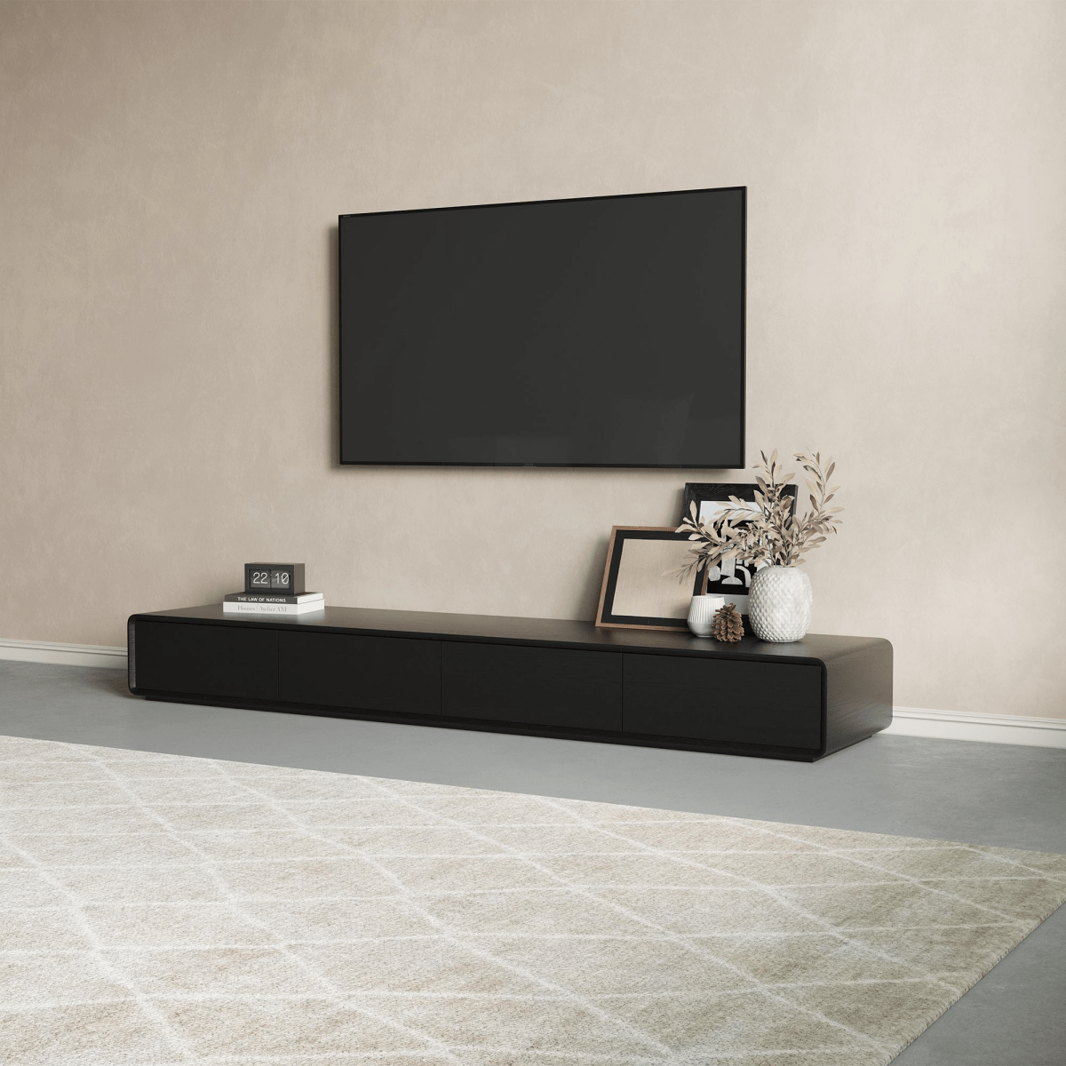 Sollin Modern Wood TV Stand - Exclusivia