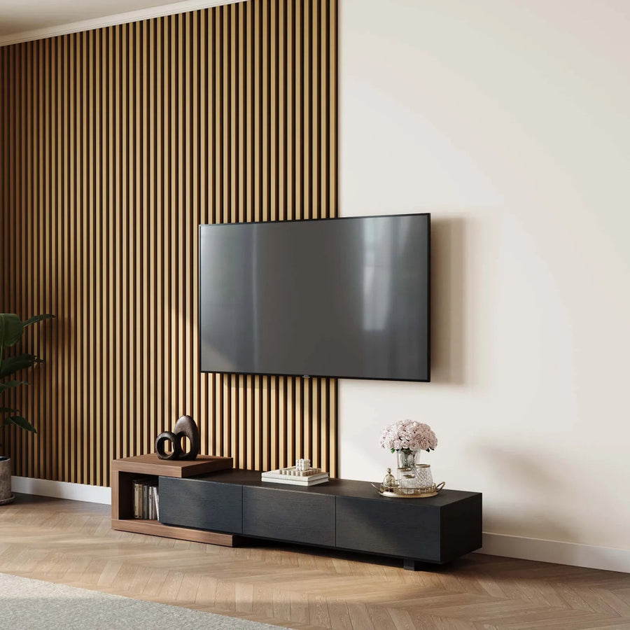 Soltera 155–238 cm Retractable Media Console - Exclusivia