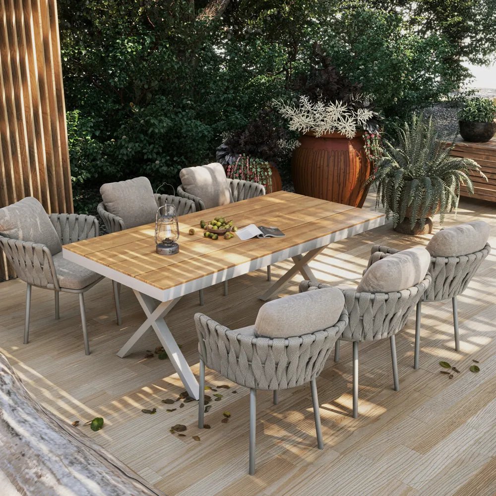 Solterra 180 cm Outdoor Dining Table for 6–8 - Exclusivia