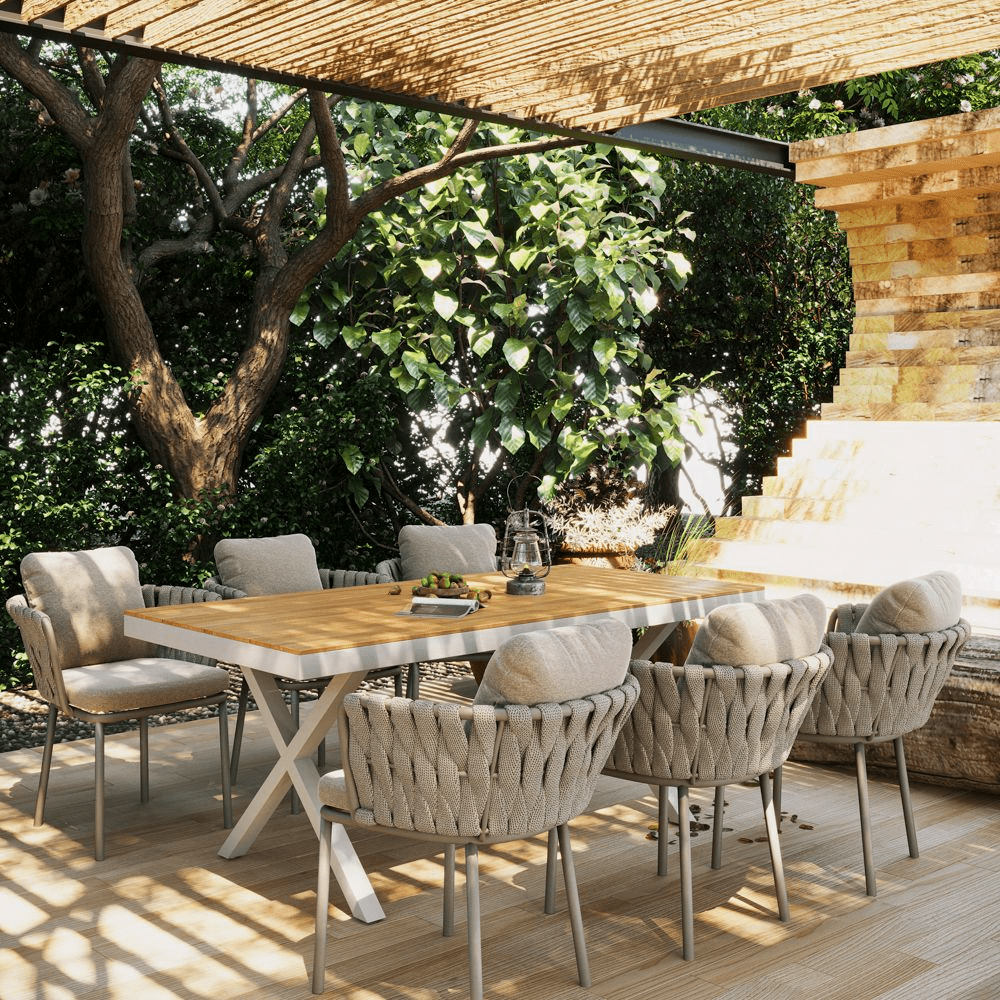 Solterra 180 cm Outdoor Dining Table for 6–8 - Exclusivia