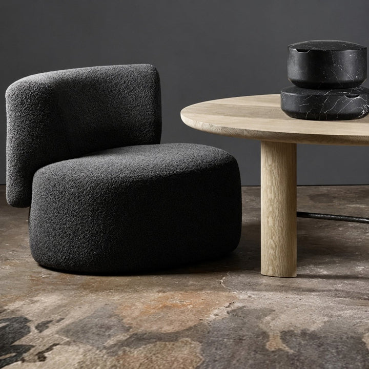 SOLVEA Modern Curved Boucle Sofa - Exclusivia