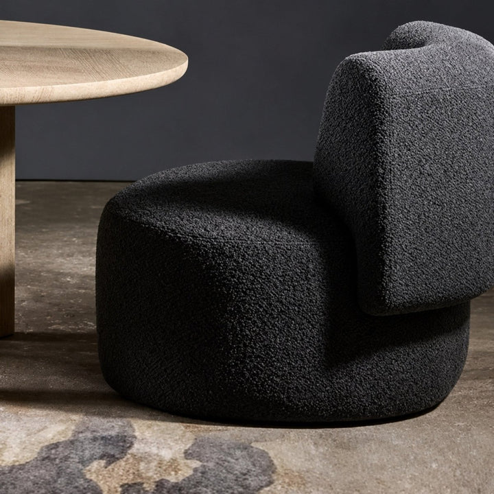 SOLVEA Modern Curved Boucle Sofa - Exclusivia