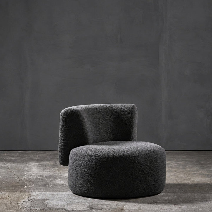 SOLVEA Modern Curved Boucle Sofa - Exclusivia