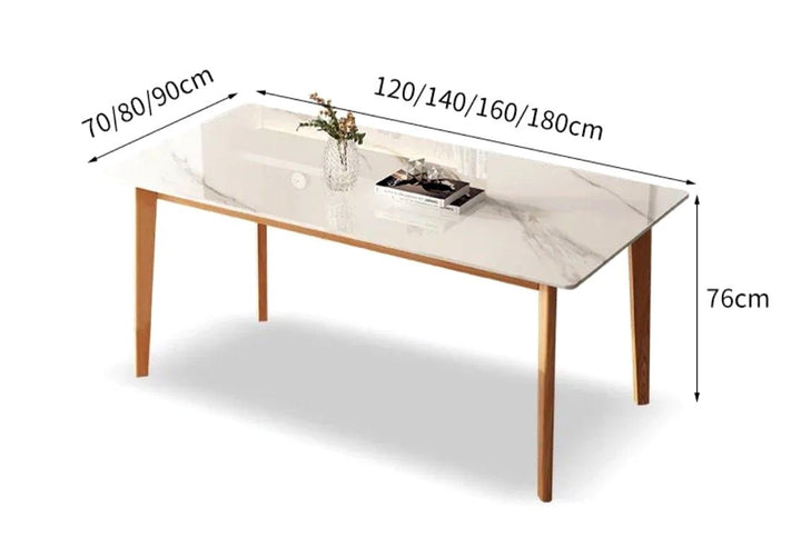 SORA Scandinavian Sintered Stone Dining Table - Exclusivia