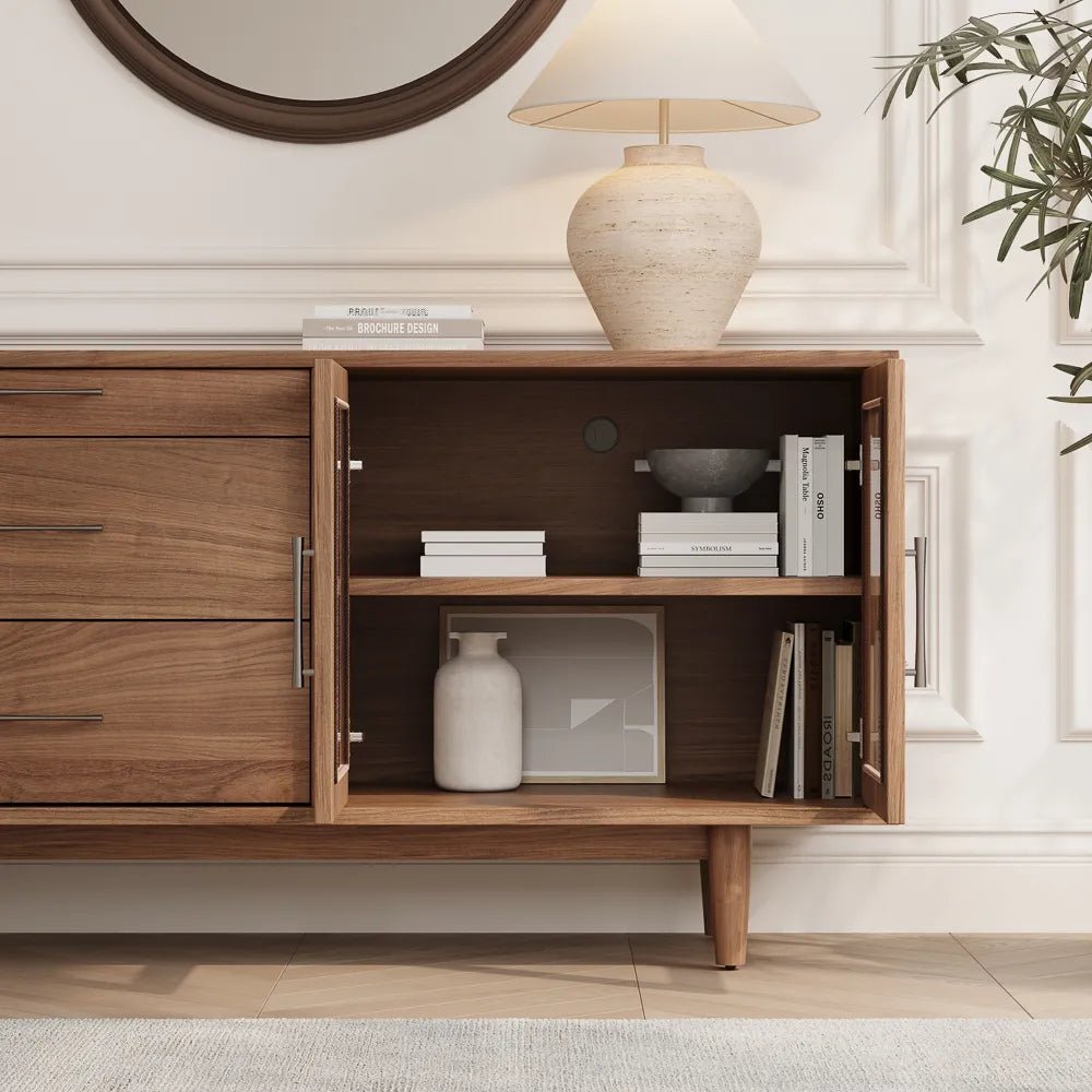 Sorell 200 cm Mid - Century Modern TV Console - Exclusivia