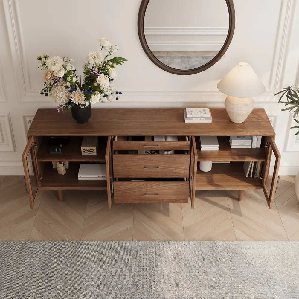 Sorell 200 cm Mid - Century Modern TV Console - Exclusivia