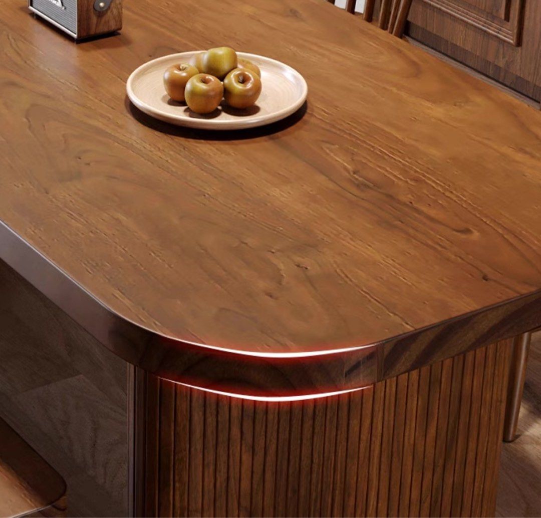 MORLEN Rustic Solid Wood Dining Table