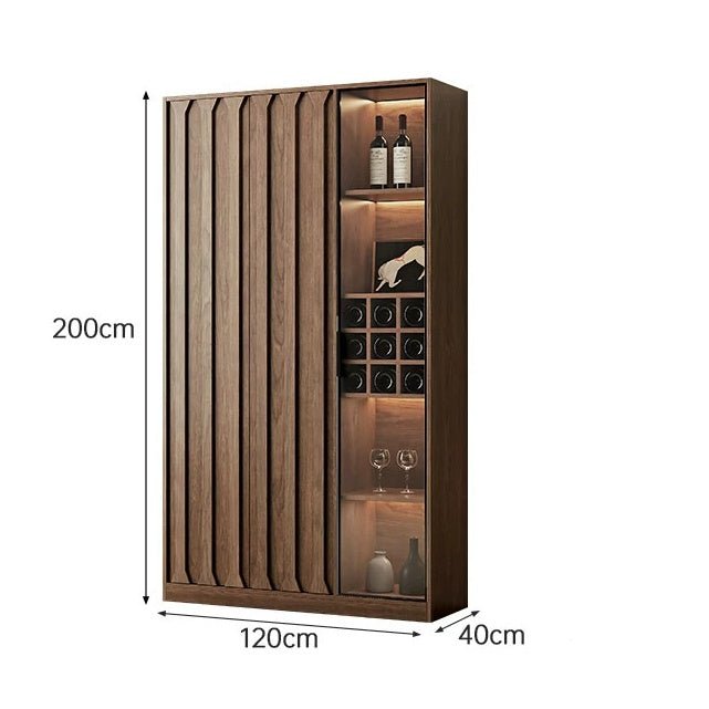 STAVE Modern Solid Wood Wine Cabinet - Exclusivia