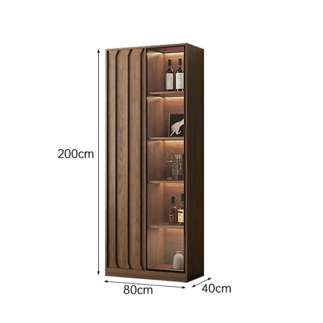 STAVE Modern Solid Wood Wine Cabinet - Exclusivia