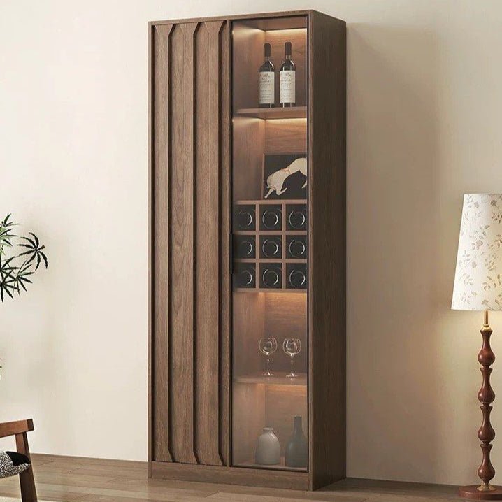 STAVE Modern Solid Wood Wine Cabinet - Exclusivia