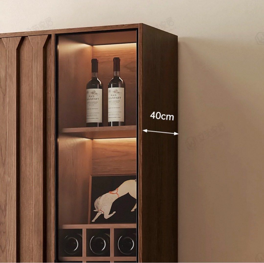 STAVE Modern Solid Wood Wine Cabinet - Exclusivia