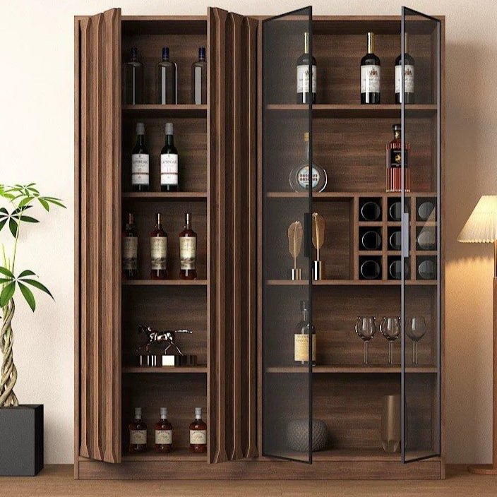 STAVE Modern Solid Wood Wine Cabinet - Exclusivia