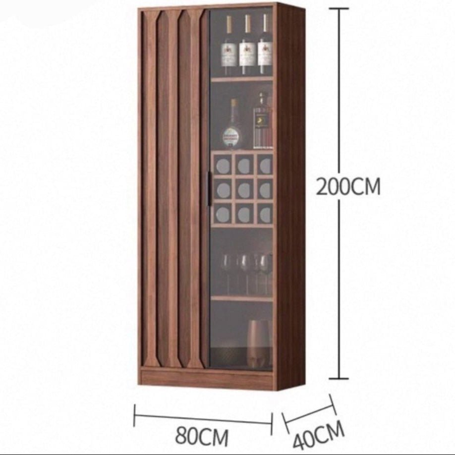 STAVE Modern Solid Wood Wine Cabinet - Exclusivia