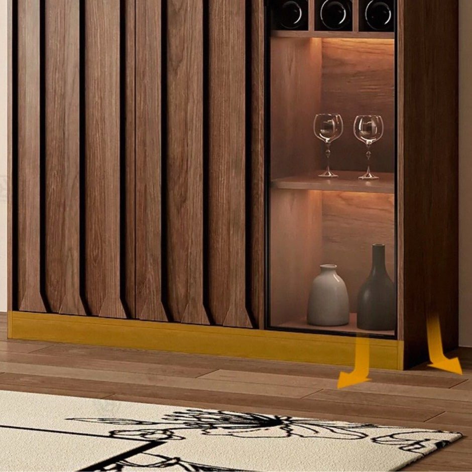 STAVE Modern Solid Wood Wine Cabinet - Exclusivia