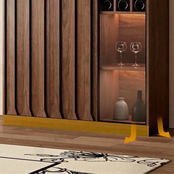 STAVE Modern Solid Wood Wine Cabinet - Exclusivia