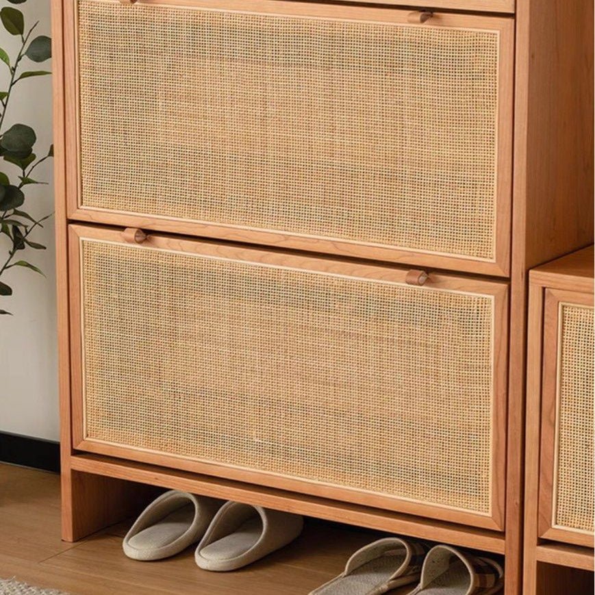 Streetline Solid Wood Ultra Thin Shoe Cabinet - Exclusivia
