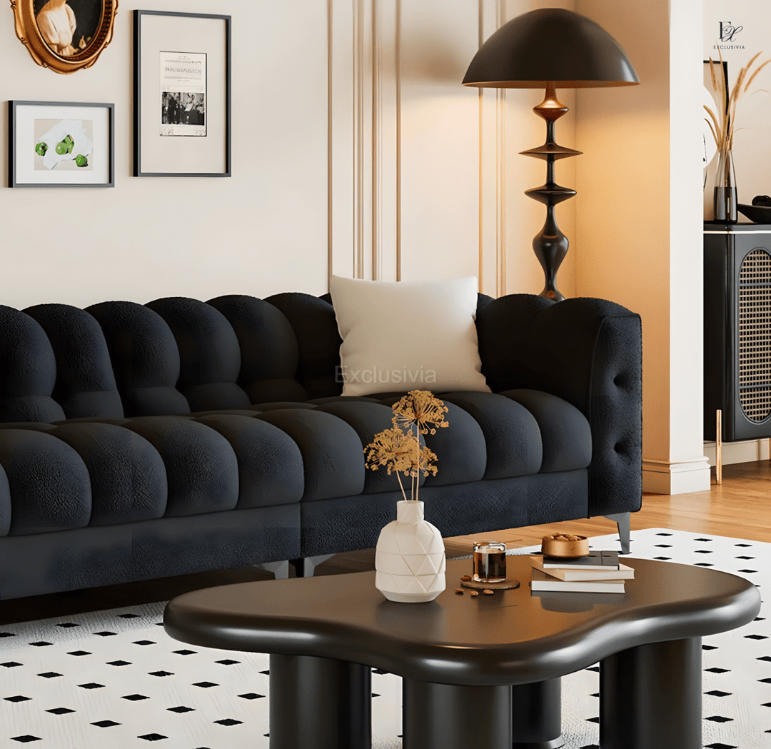 SWIGEN Modern Boucle Sofa - Exclusivia